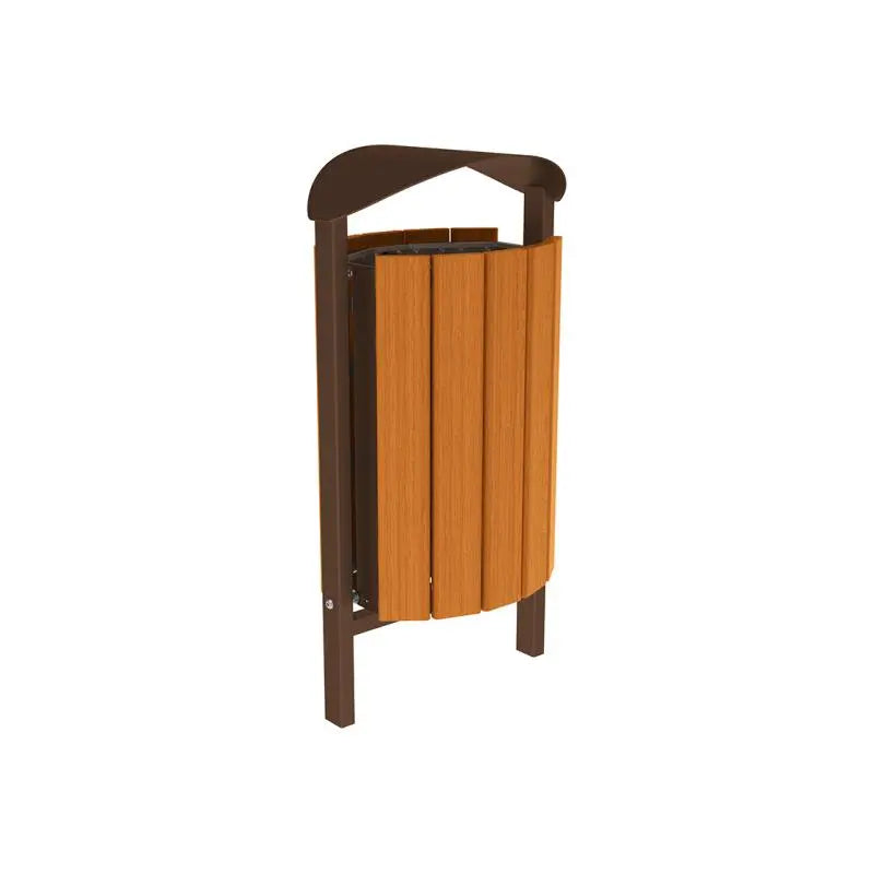Corbeille Silaos acier et bois 50L france collectivités