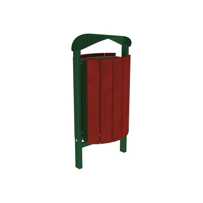 Corbeille Silaos acier et bois 50L
