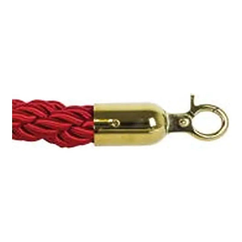 Cordon bordeaux et crochet doré pour poteau de cérémonie