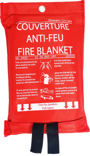 Couverture anti-feu 180 x 120 cm étui souple france collectivités