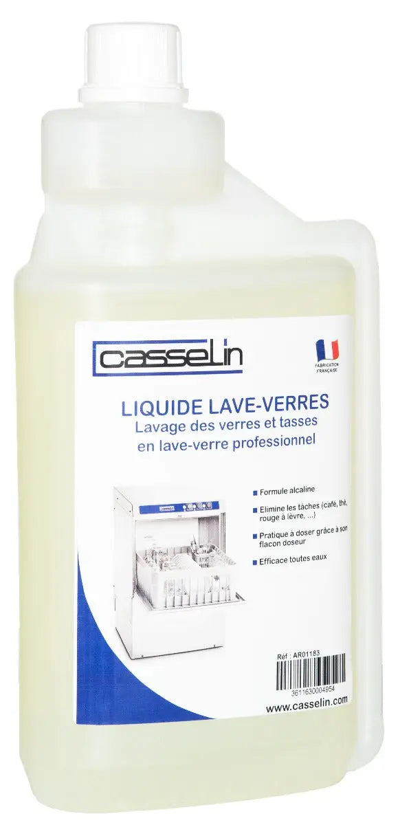 Liquide de lavage pour lave-verres 1L france collectivités
