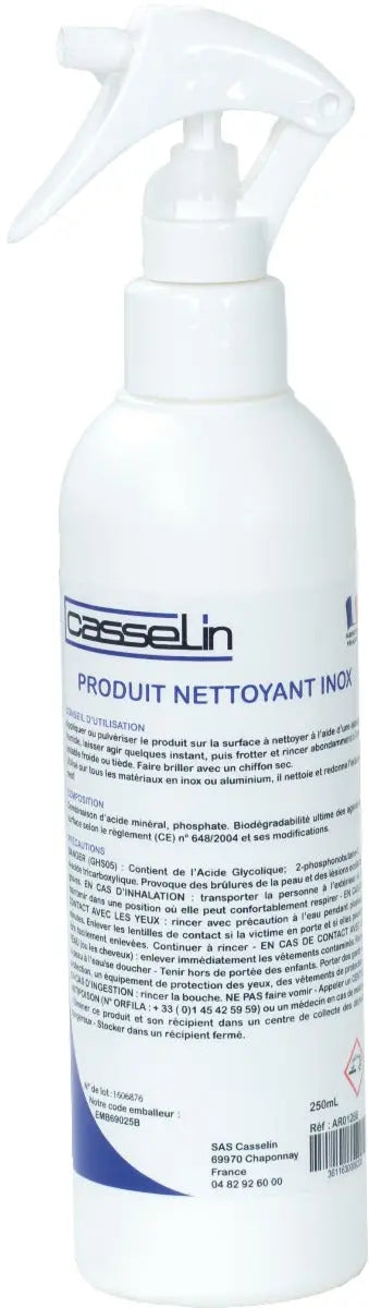 Nettoyant inox 250mL france collectivités