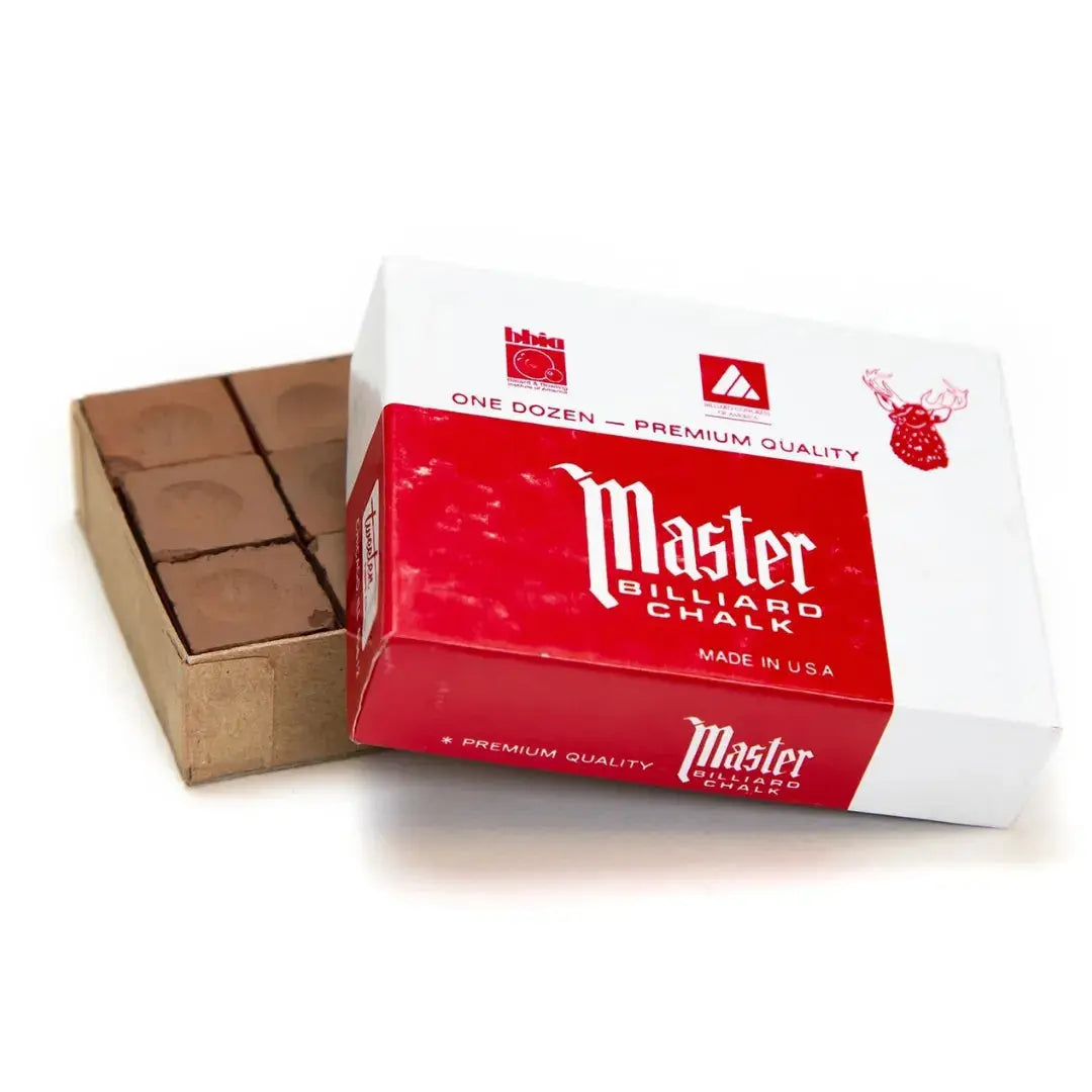 12 craies master couleur marron pour queues de billard