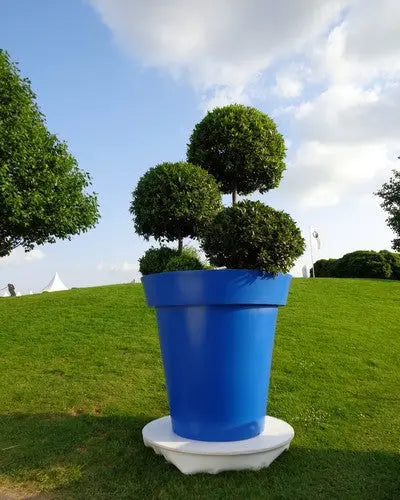 Pot décoratif rond 110 L pour petits aménagements paysagers
