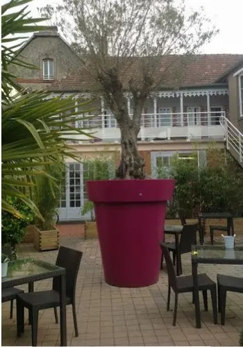Pot décoratif rond 1100 L pour arbres et grands végétaux