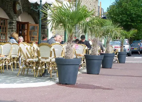 Pot décoratif rond 1500 L XXL pour aménagement urbain