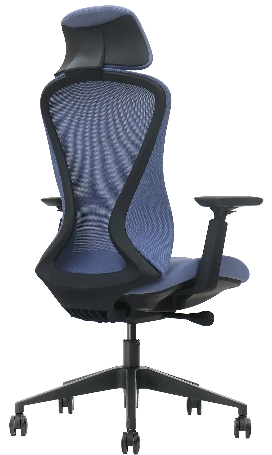 Fauteuil ergonomique unicolor avec assise en mousse injectée et dossier en maille