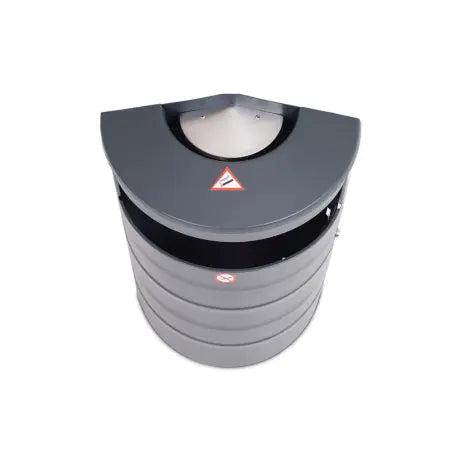 Corbeille acier murale 40L Australia Relief