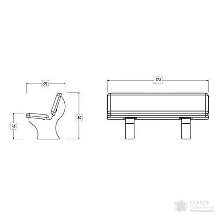Banc béton Lisbonne