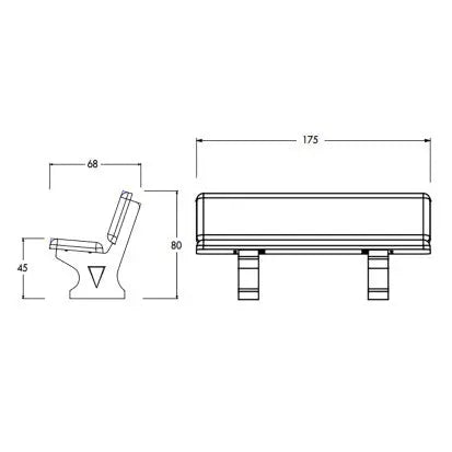 Banc béton Madison