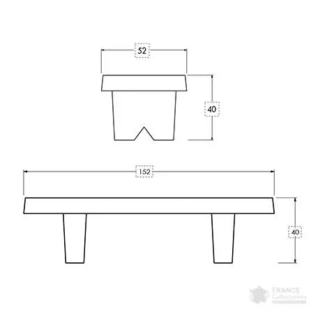 Banquette béton sans souci