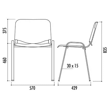 Chaise Iso polypro - France Collectivités