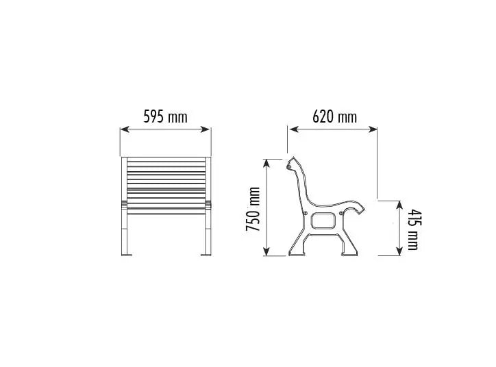 Chaise en bois Roda