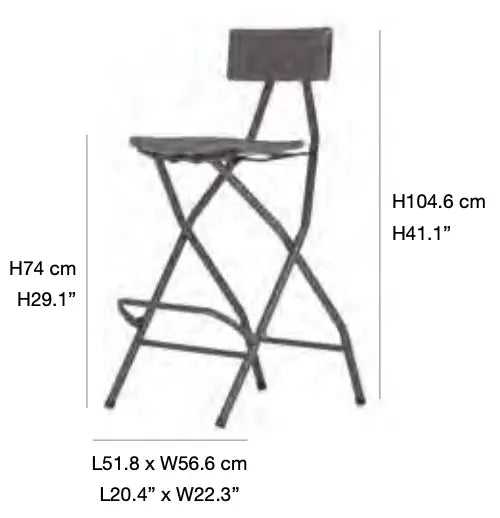 Tabouret haut pliant plastique pour tables de cocktail "Classic Collection" - France Collectivités