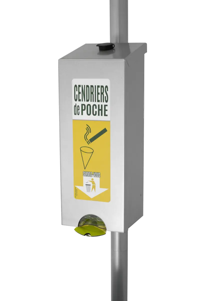 Distributeur de cendriers de poche - France Collectivités