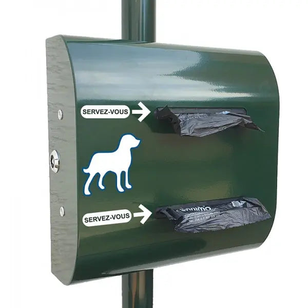 Distributeur de sacs pour chien double rouleau france collectivités