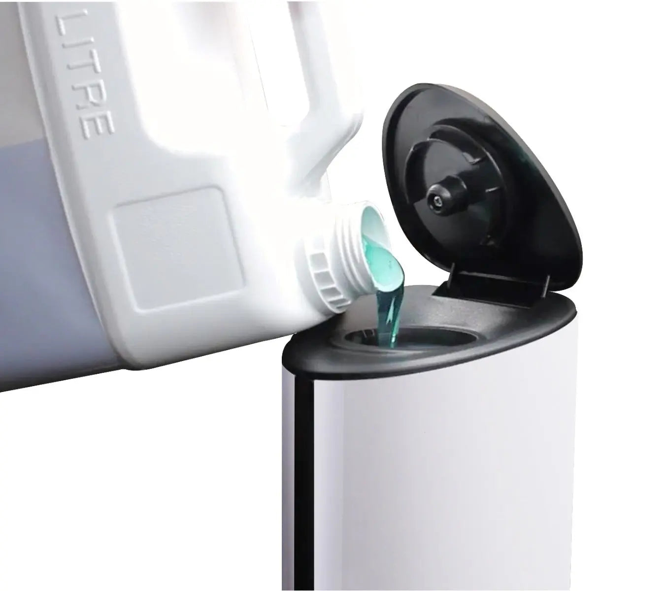 Distributeur de gel désinfectant automatique sur pied Sanimains Rossignol