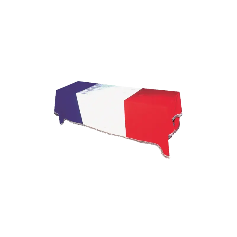 Drap mortuaire tricolore france collectivités