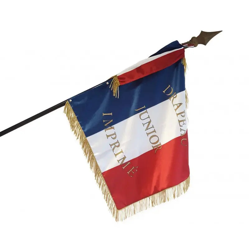 Drapeau satin Association Junior spécial défilé france collectivités