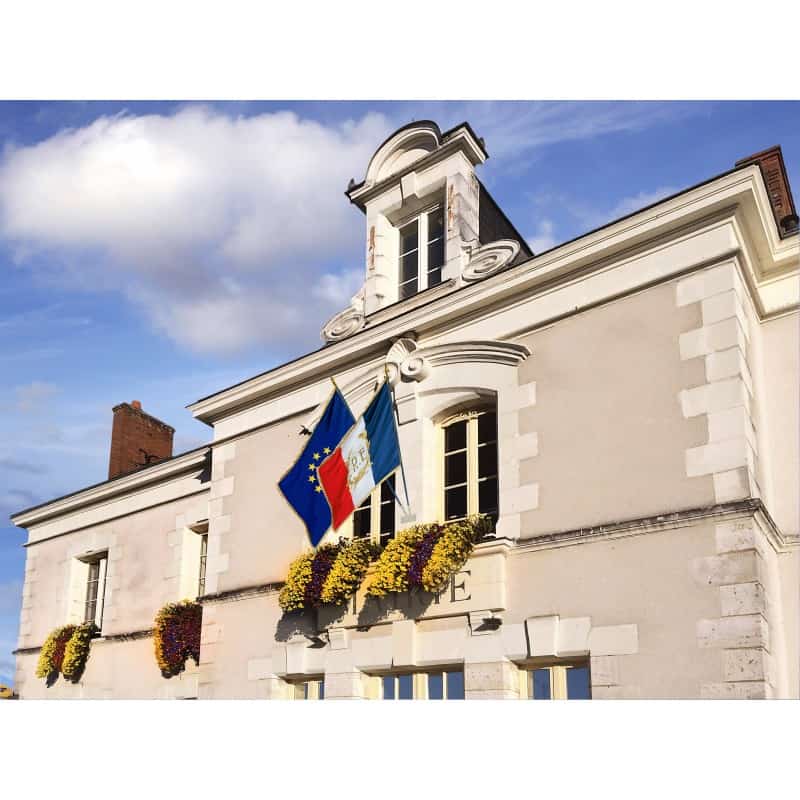 Drapeau de façade Tricolore france collectivités