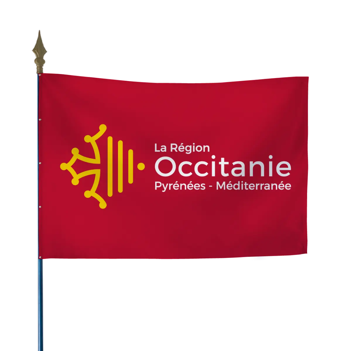 Le drapeau des régions administratives france collectivités