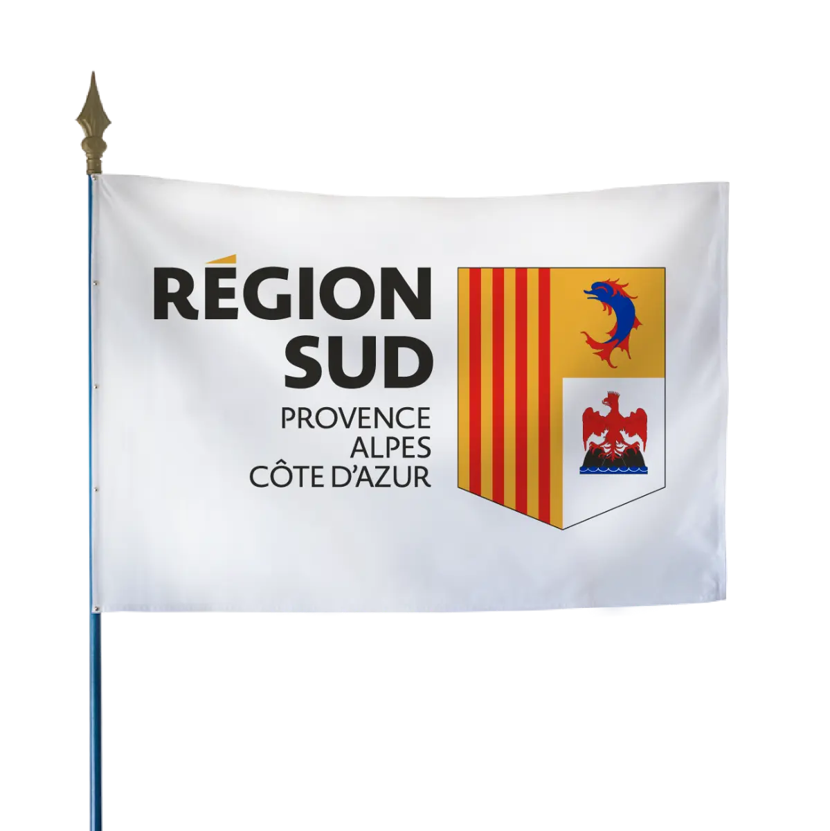 Le drapeau des régions administratives france collectivités