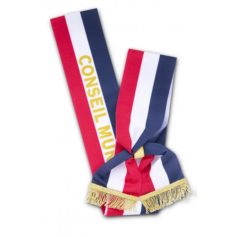 Écharpe tricolore imprimée Conseil municipal des jeunes france collectivités