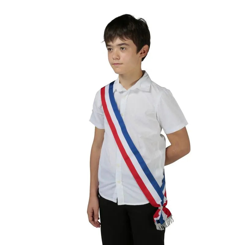 Écharpe tricolore neutre pour le jeune élu france collectivités