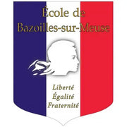 Écusson porte-drapeaux Tricolore personnalisable + Liberté Égalité Fraternité Gamme éco france collectivités
