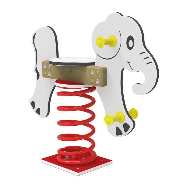 Jeu sur ressort Éléphant 1 place, 6 coloris, pour enfants de 2 à 6 ans