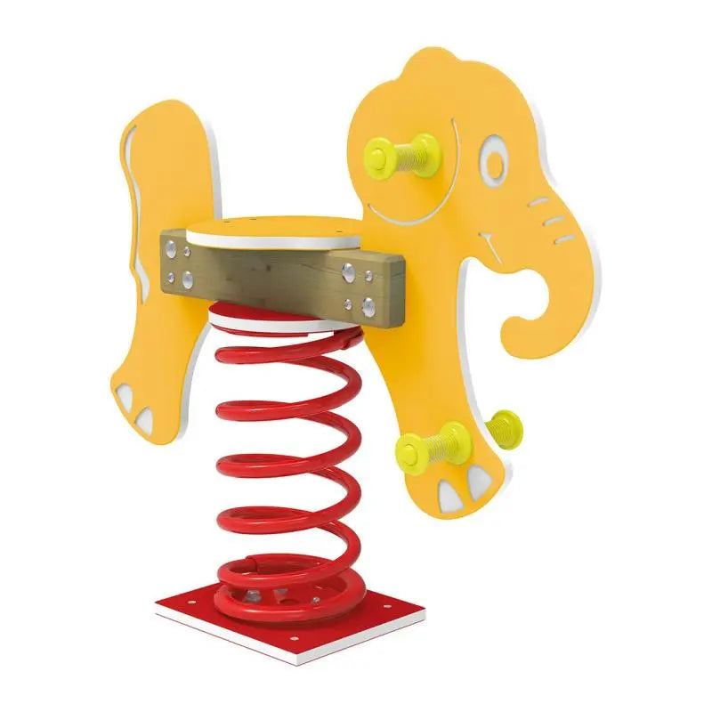 Jeu sur ressort Éléphant 1 place, 6 coloris, pour enfants de 2 à 6 ans