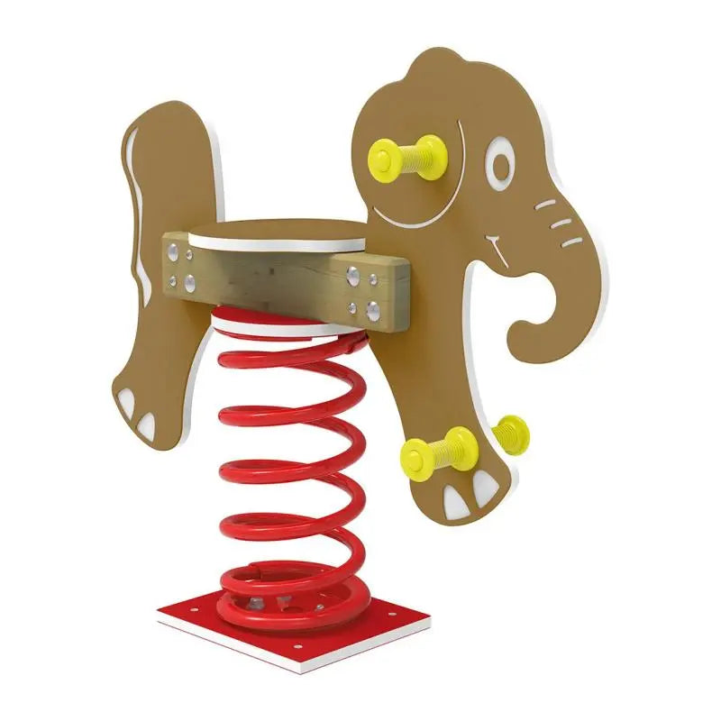 Jeu sur ressort Éléphant 1 place, 6 coloris, pour enfants de 2 à 6 ans
