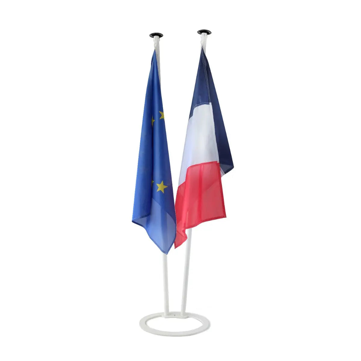 Ensemble Réception Avec 2 Pavillons Sur Mâts Et Socle Assorti france collectivités