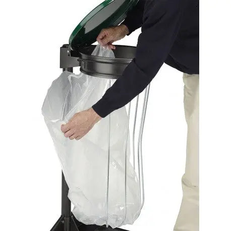 Support sac Collecmur avec entourage filaire Collec sur poteau Rossignol