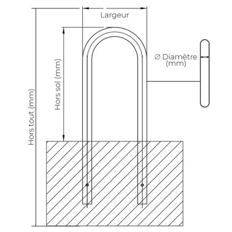 Épingle en inox de protection de lampadaire france collectivités