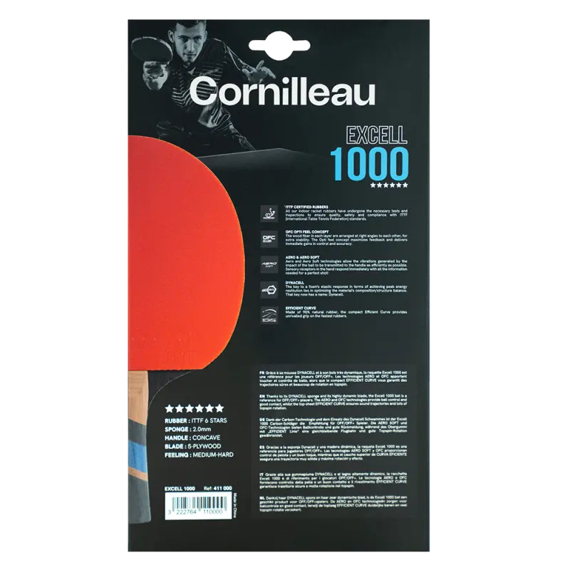 Excell 1000, raquette d'intérieur à technologie Aero Soft