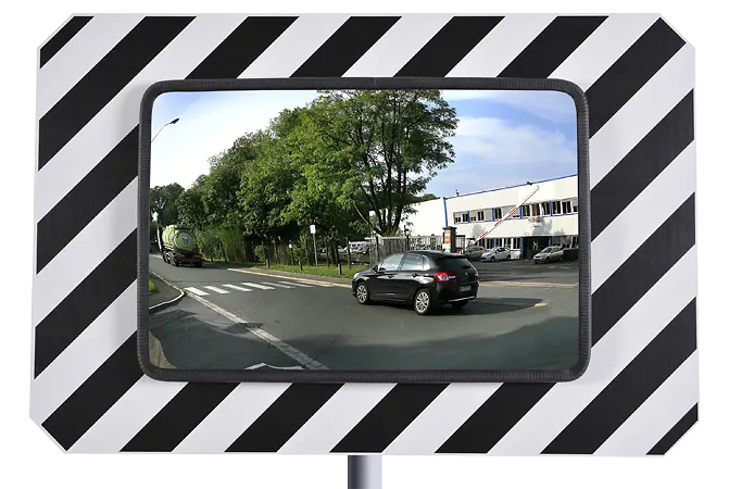 Miroir de circulation routière 90° Poly+ - Gamme Classique - France Collectivités