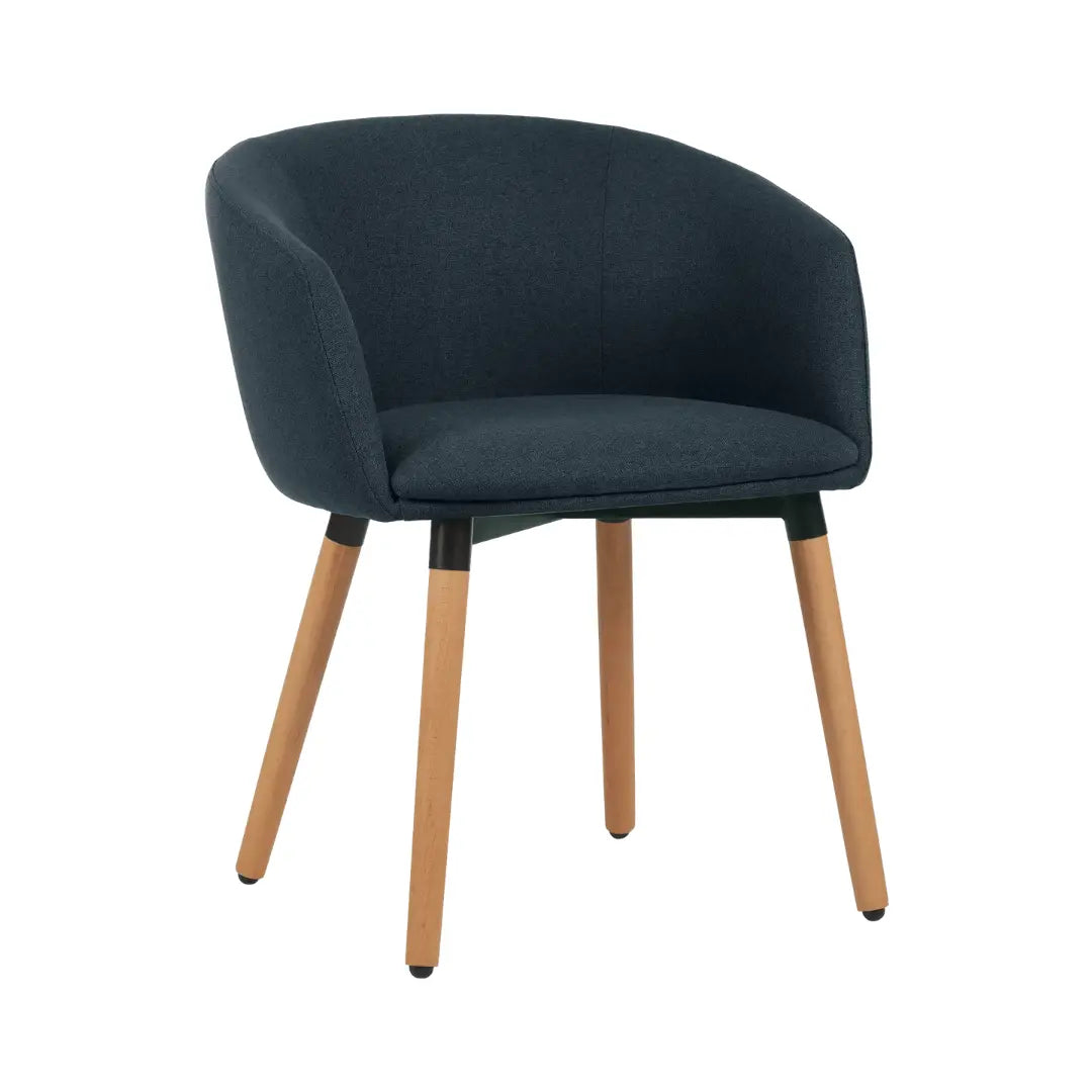 Fauteuil ARCO en tissu et pieds bois france collectivités