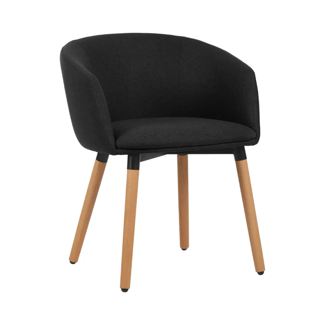 Fauteuil ARCO en tissu et pieds bois france collectivités