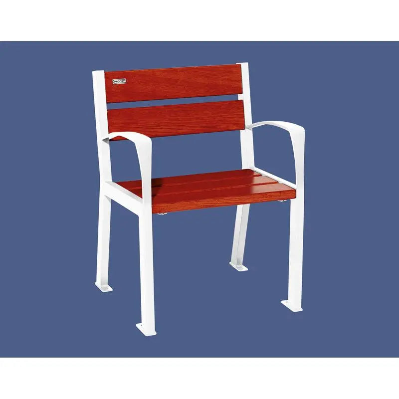 Fauteuil bois et acier Silaos