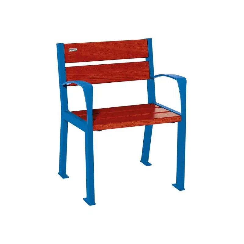 Fauteuil bois et acier Silaos