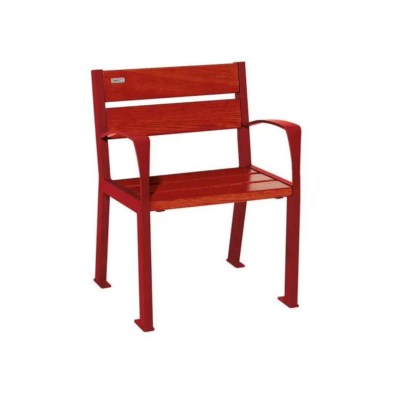Fauteuil bois et acier Silaos