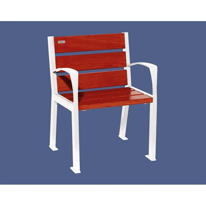 Fauteuil bois et acier Silaos