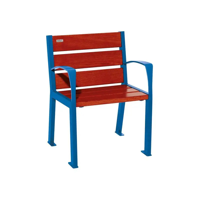 Fauteuil bois et acier Silaos