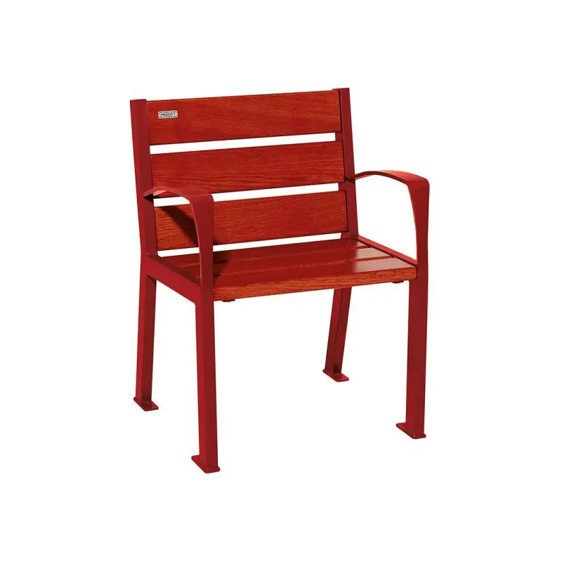 Fauteuil bois et acier Silaos