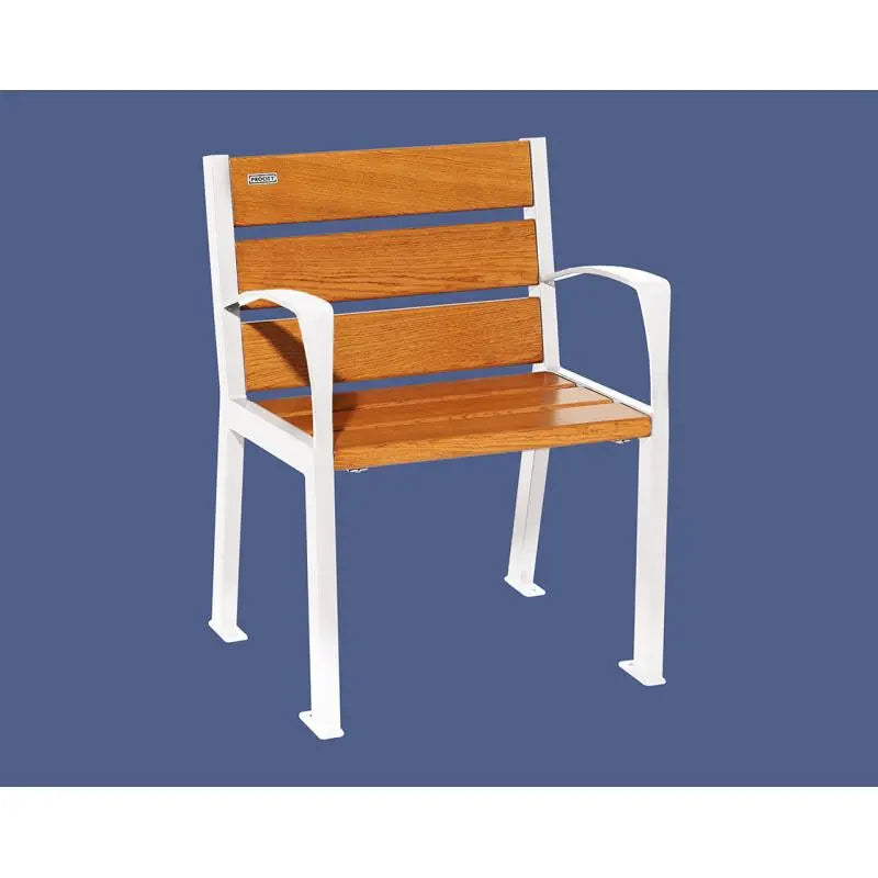 Fauteuil bois et acier Silaos