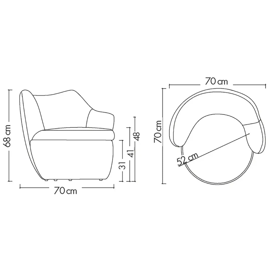 Fauteuil tissu KURLY 1 place france collectivités
