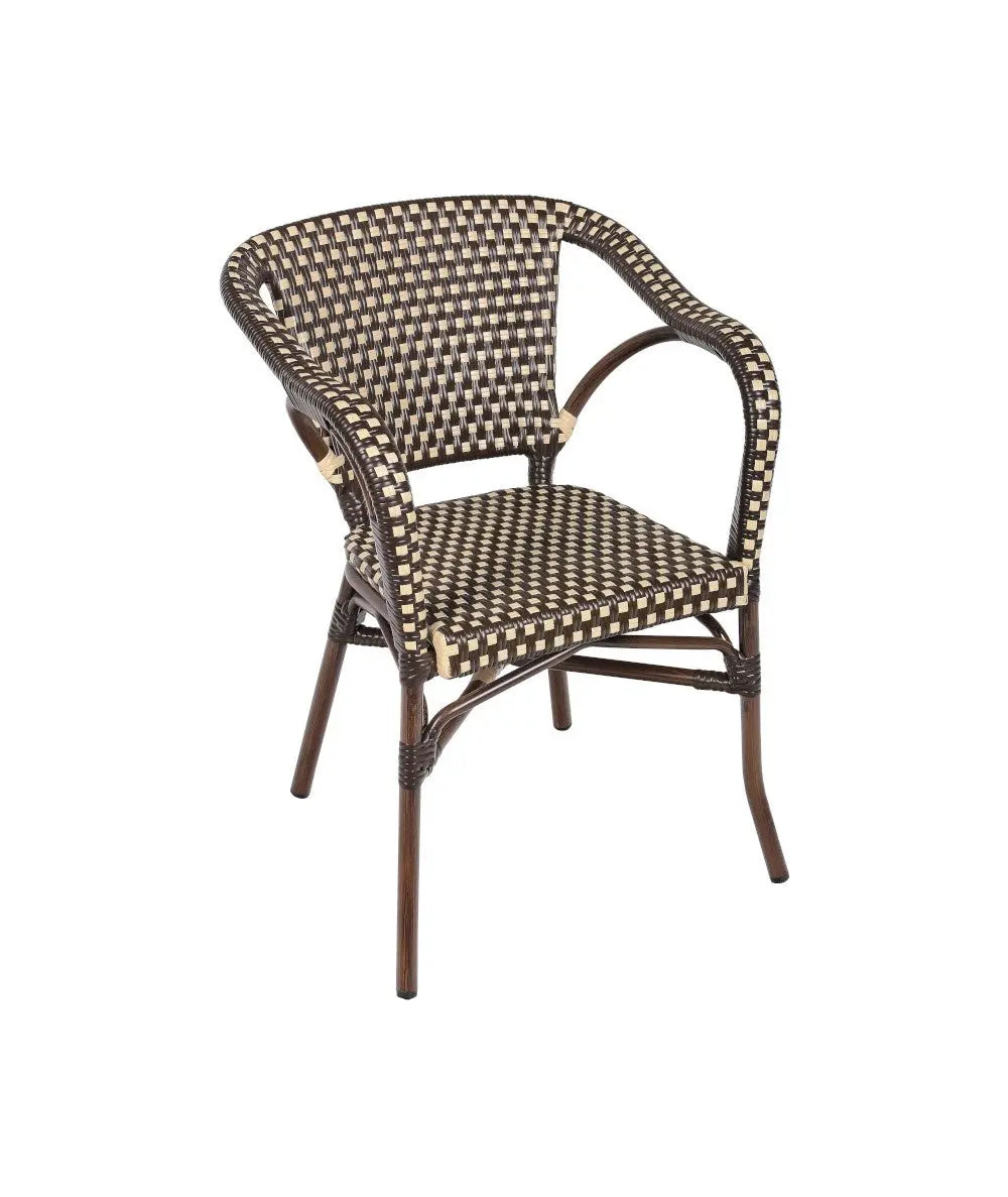 Fauteuil alu tressé Monza - France Collectivités