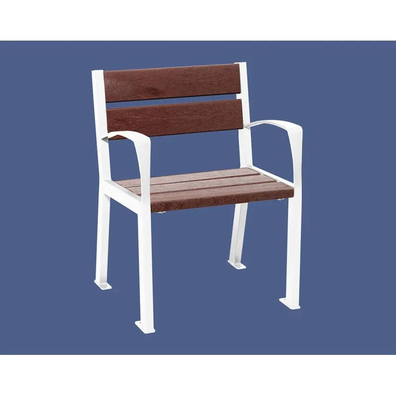 Fauteuil plastique recyclé Silaos 5 ou 6 lames
