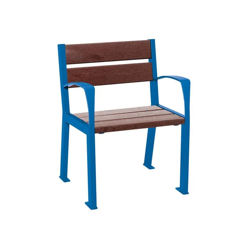 Fauteuil plastique recyclé Silaos 5 ou 6 lames